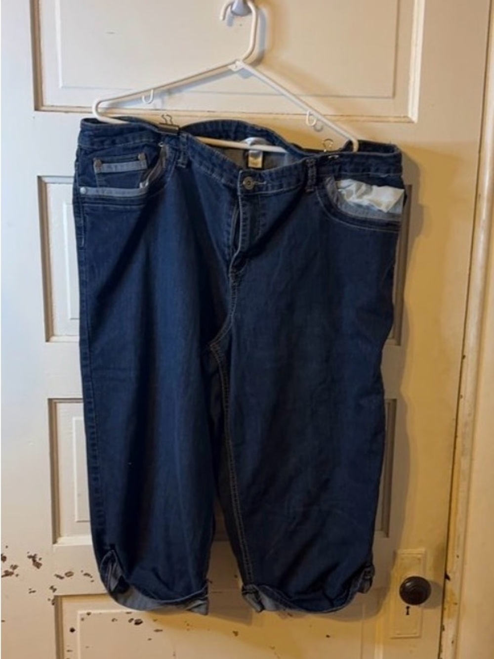 CJ Banks Men's Navy Relaxed Jeans